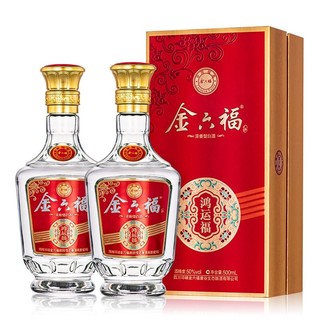 金六福 鸿运福 50%vol 浓香型白酒 500ml*6瓶 整箱装