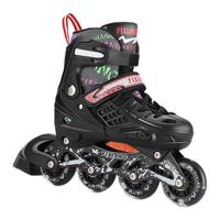 亿享 儿童轮滑鞋 黑色 M