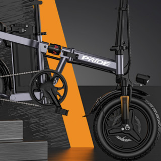 普莱德 RS7 电动自行车 48V35Ah锂电池 银黑色 进口电芯版