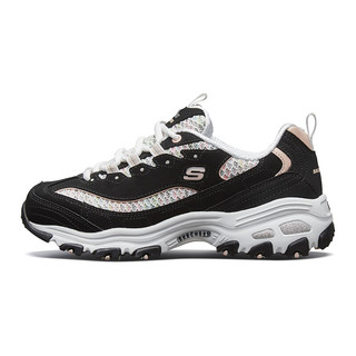 SKECHERS 斯凯奇 D'lites 1.0 女子休闲运动鞋 13144/BKLP 黑色/浅粉色 37.5