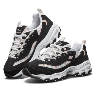 SKECHERS 斯凯奇 D'lites 1.0 女子休闲运动鞋 13144/BKLP 黑色/浅粉色 36.5