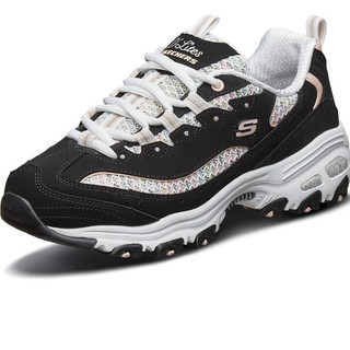 SKECHERS 斯凯奇 D'lites 1.0 女子休闲运动鞋 13144/BKLP 黑色/浅粉色 37