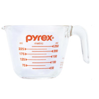 Pyrex 玻璃量杯 250ml 元气橘红色