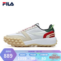 FILA 斐乐 防滑撞色 GARA 跑步鞋  斐乐白/香草冰-WV 35.5