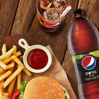 pepsi 百事 无糖 可乐 青柠口味 2L*6瓶