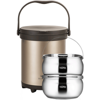 膳魔师真空不锈钢焖烧锅免火炖锅大容量保温汤锅TCRA-6000