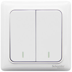 Schneider Electric 施耐德电气 Brillyn睿意系列 A3E32_1A 二开单控开关 白色