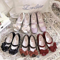 小熊潘达 Lolita洛丽塔 女士LO鞋 黑色