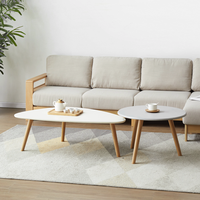 YESWOOD 源氏木语 暖白系列 Y56J03 实木茶几