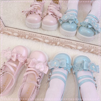 魔女之夜 Lolita洛丽塔 少女小皮鞋 粉色