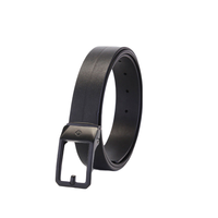 Samsonite 新秀丽 AAMIR系列 男士牛皮革板扣腰带 TK2*09023 黑色