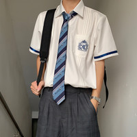 Niki小魔仙 JK制服 都南高中 DK短袖衬衫 男款