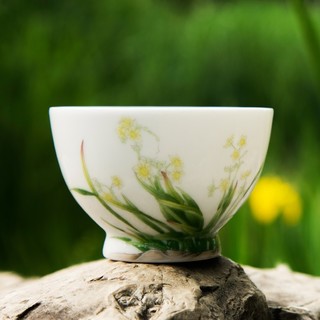 中工美 皇家京瓷系列 十二花神 茶杯 7.2*4.8cm 十二月水仙花神