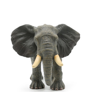 英国CollectA我你他 收藏级仿真实心野生动物模型老虎野生动物科普教育玩具 非洲象