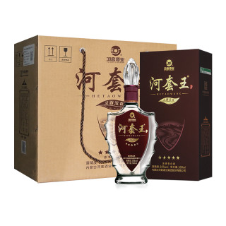 河套 河套王 五星 36%vol 浓香型白酒 500ml*4瓶 整箱装【报价 价格