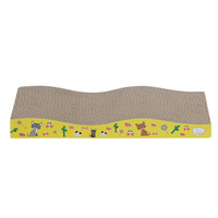 MUTUY 慕图雅 宠物猫抓板磨抓器猫玩具猫爪板耐抓猫薄荷幼猫瓦楞纸逗猫玩具宠物波浪形猫抓板（43*21cm）