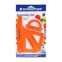 STAEDTLER 施德楼 569 学生套尺 霓虹橙 4件套