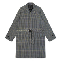 GXG 男士中长款大衣 GY108128E 格纹 S