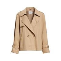 HOPESHOW 红袖 女士短款风衣 90120270702 卡其色 L