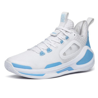 ANTA 安踏 异形 3 男子篮球鞋 112211601-2 安踏白/浅紫蓝 42.5