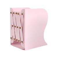 SENMU 可伸缩书立架 大号 马卡龙粉 单个装