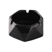 HAOXIANG 豪祥 陶瓷烟灰缸 10.3*6.2cm 黑