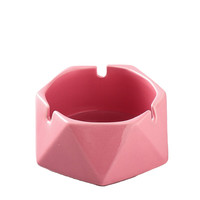 HAOXIANG 豪祥 陶瓷烟灰缸 10.3*6.2cm 粉