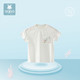 aqpa 夏季婴儿冰丝棉薄款T恤宝宝上衣 白色花花世界 66cm