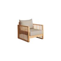 WEISHAYUANMU 维莎原木 c0189 简约布艺沙发 单人位 灰色