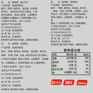 比比赞 卤鸭脖子麻辣卤香味网红小零食小吃休闲美食品大礼包装批发 仅24.8共30小包（香辣味10包+送甜辣味10包+酱汁味10包）