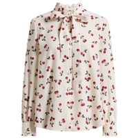 HOPESHOW 红袖 女士雪纺衫 90122040303 米底花 XL