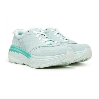 HOKA ONE ONE Bondi L Suede 中性跑鞋 1122572-BGAT 玻璃蓝/亚特兰蒂斯彩 40