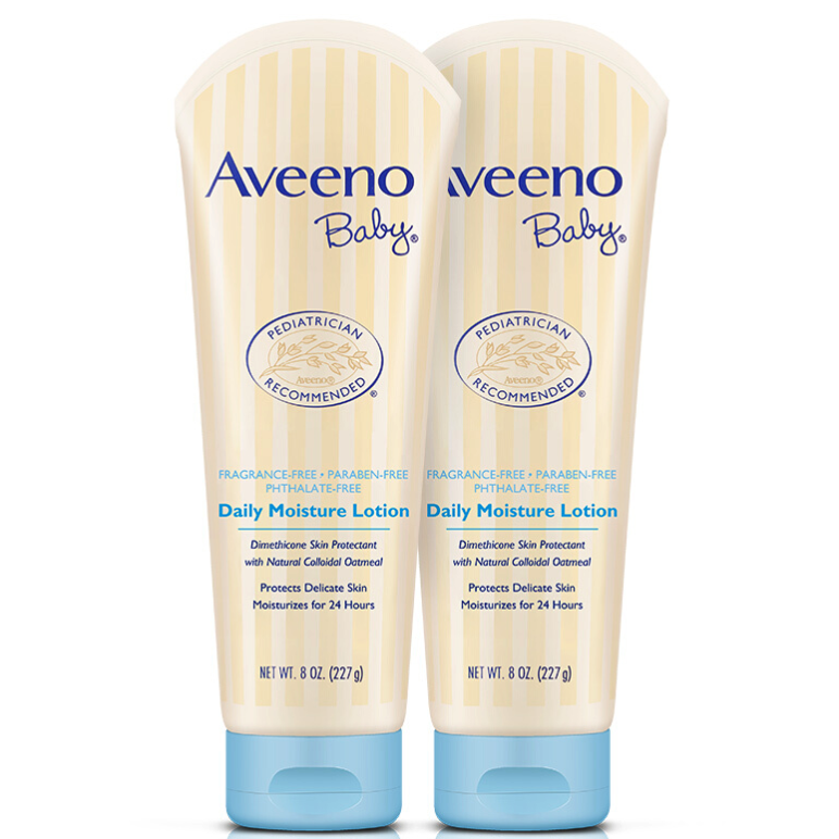 Aveeno 艾惟诺 儿童面霜每日倍护润肤乳身体乳深层滋润婴儿宝宝面霜227g*2