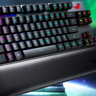 ROG 玩家国度 游侠RX TKL 84键 2.4G蓝牙 多模无线机械键盘 黑色 ROG RX光轴 RGB