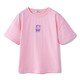 MQD 马骑顿 [上新]MQD童装男女同款短袖T恤夏季儿童短袖T恤子款潮 樱花粉 140cm