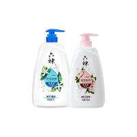 六神 沐浴露套装 (冰凉超爽1L+清透莹润750ml)