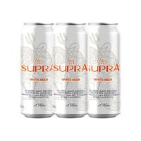 SUPRA 雪堡啤酒 比利时白啤 500ml*3罐