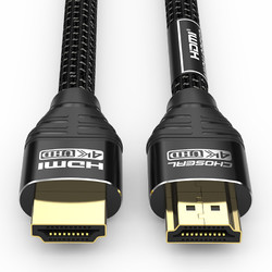CHOSEAL 秋叶原 DH550AT1.5 HDMI2.0 视频线缆 1.5m 黑色