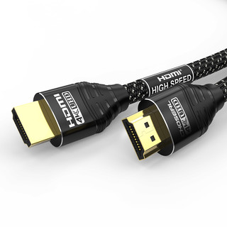 CHOSEAL 秋叶原 DH550AT1 HDMI2.0 视频线缆 1m 黑色