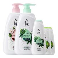 六神 沐浴露套装 (清透莹润750ml+清新滋润750ml+450ml+清凉爽肤100ml*2)