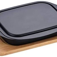 和平 FREIZ 烤盘 活用方形锅 17×22cm MD-0091 黑色