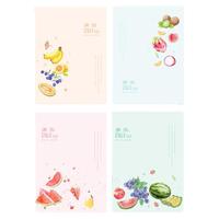 YUPIN 誉品 YFA540 纸质笔记本 B5 果果 12本装