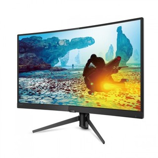 PHILIPS 飞利浦 242M7 23.6英寸 VA 曲面 FreeSync 显示器 (1920*1080、144Hz、121.4%sRGB)