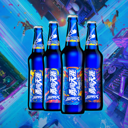 雪花啤酒snowbeer勇闯天涯superx500ml12瓶整箱装