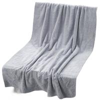 南极人 Nanjiren) 速干大浴巾 柔软吸水裹身巾灰色 60*120cm