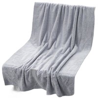 南极人 Nanjiren) 速干大浴巾  灰色 60*120cm