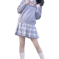 胡桃木JK 小王子 JK制服 女士格裙 蓝粉色 39cm S