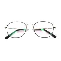 HAN 汉 42096 黑银色不锈钢眼镜框+1.56折射率 防蓝光镜片