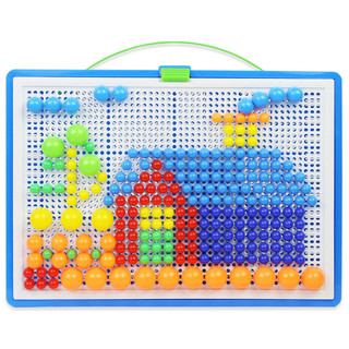 TaTanice 儿童蘑菇钉玩具插板拼图创意玩具幼儿3-6岁男女孩螺丝钉生日礼物
