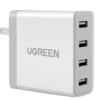 UGREEN 绿联 20379 手机充电器 四USB-A 34W 白色
